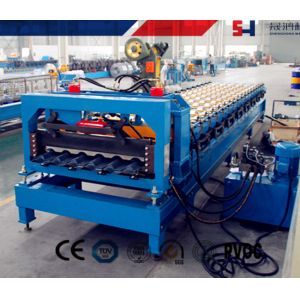 Safe Cold Roll Forming Machine Blue For Pre Cutting Metal Sheets
