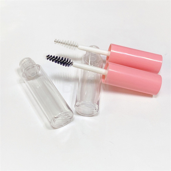 Quality Transparent Plastic Mascara Tube Double Cylinder Wand Empty Mascara Container wholesale