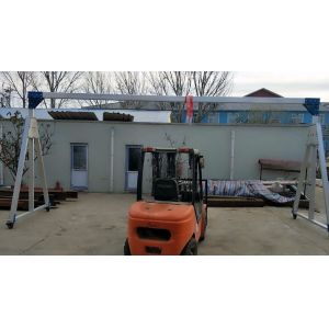 Warehouse Use Mini Portable Aluminum Gantry Crane With Hand Chain Block