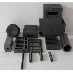 High Density Custom Graphite Mould For Gold 0.1% Ash Bending Strength Melting