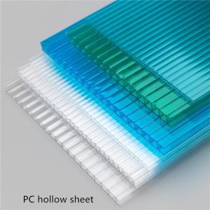 Blue Polycarbonate Hollow Sheet Clear Pc Multiwall Sheet