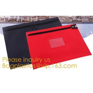 Black Briefcase Style Locking Document Bag Bank Locking Security Deposit Bags