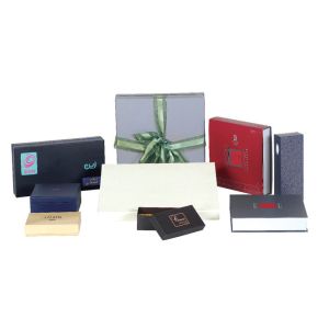 Patterned Recycled Gift Boxes , Eco Friendly Gift Boxes Varnishing Surface