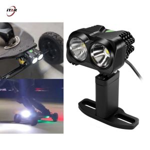 White Front Electric Skateboard Lights 5000 Lumens With 60V Batteries
