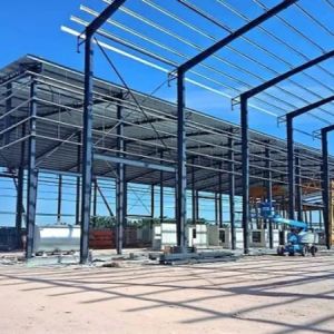 Prefabricated Steel Frame Buildings , Modern Steel Structure Prefab Workshop