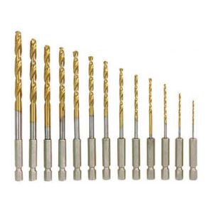 Quick Change Hex Shank HSS Drill Bits 1-13mm for Metal