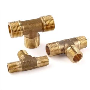 Threaded Connection Brass And Other Tees With Threaded Connection Teeth Inner
