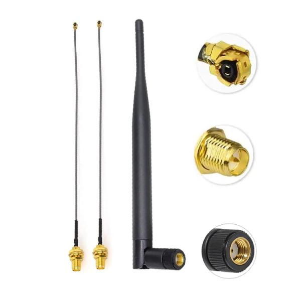 Quality ABS Dual Band 5GHz 5.8GHz 2.4GHz WiFi Antenna for Long Range Indoor Wireless Receiver wholesale