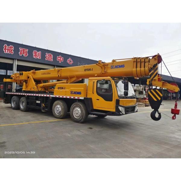 Xcmg Mobile Truck Crane 50 Tons Good Condition After-sales Service Yellow in 2012