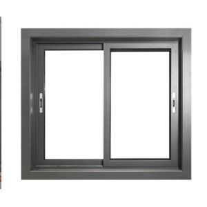 Waterproof Modern Design Aluminum Sliding Glass Windows with 6mm Overlapping