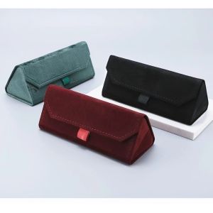 2025 hot foldbale sunglasses carring case with velvet material