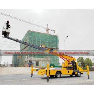 Cheaper Price 28M 30M 33M 36M ISUZU Telescopic Boom Isuzu Manlifter Truck With