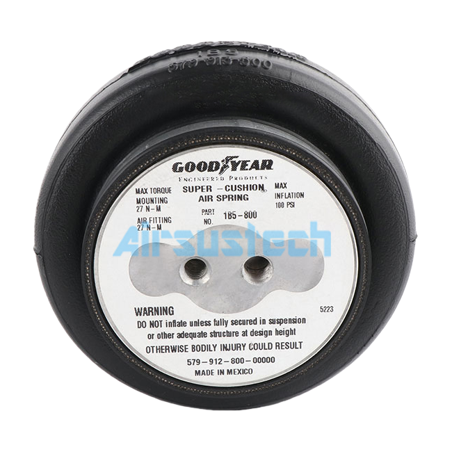 Goodyear 1B5-800 Single Convoluted Rubber Air Spring for Vibration Isolation