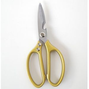 China New design strong kitchen  scissors materail Aluminum alloy gold color on sale