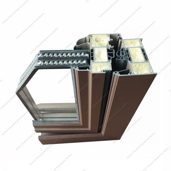 Minimalism Aluminum Casement Window Customized Thermal Break Strips Inserted