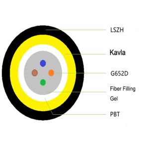 4C 6C Single Mode GYFXH Fibre Optic Cable Unarmoured 30KG Each KM