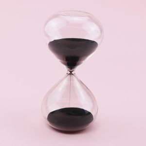 Flat Glass Hourglass 60 Minute Sand Timer ISO9001 approved
