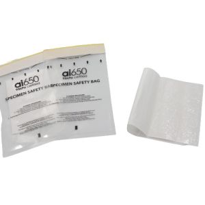 China Double Pocket Zipper Eco Friendly Plastic 95 Kpa Pressure Bags For Liquid Biohazard on sale