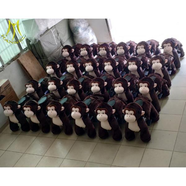 Hansel hot selling coin operated plush electric rides motorized 4 wheel