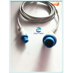 Reliable HP m1940A Spo2 Adapter Cable 12 Pin - 8 Pin Compatible 4.0mm Dia