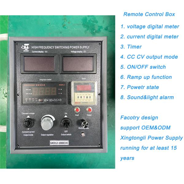 12kw Electrolysis Power Supply With Remote Control Capability 12v 1000a Plating Rectifier