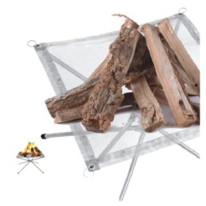 Foldable fire pit for camping
