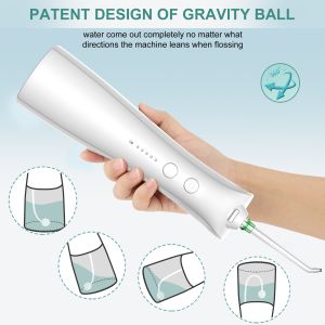 M209 Electric Water Flosser Large Tank 310Ml Teeth Cleaning Portable Oral