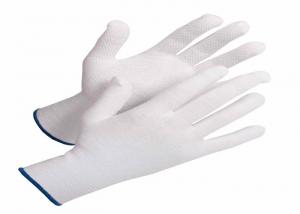 China Seamless Design Cotton Spandex Gloves OEM Acceptable Mini PVC Dots On Palm on sale