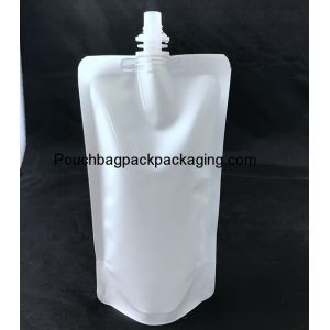 Aluminum stand up spout pouch with spout for juice, food or other liquid