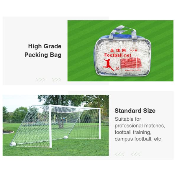 Wholesale 2.5mm thickened 5-person standard football game training equipment football goal net
