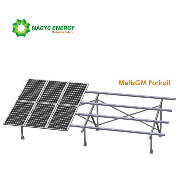 Anodized Ground Mount Solar Racking Systems For Large Scale Open Area Strong