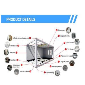 Direct Light Steel Villa Prefab House with Modern Design and Online Technical