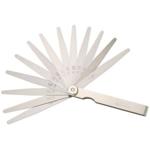 China 0.02mm To 1.00mm Tap 10-32 Blade Adjust Stainless Steel Feeler Gauge