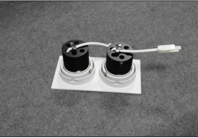 Square LED ceiling lights with double venture,180 degree rotating structure, 2