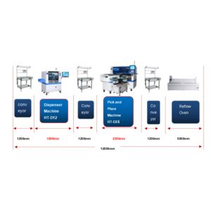 SMT Automatic Glue Dispensing Machine Lower Wasting High Efficiency 90000CPH For
