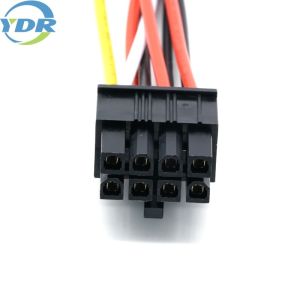 Molex 4.2mm 5557 2*4 8 Pins Custom Wire Harnesses and Cables With M4 Circular