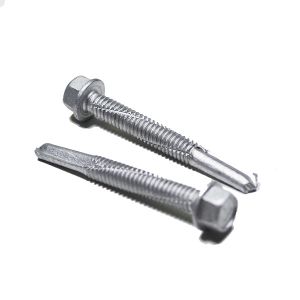 SS410 + SS304 Bi Metal Self Drilling Screws Hex Head BSD Thread TEK Tail With