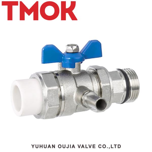 Chrome Plated Surface Polish Solenoid Ppr Double Union Ball Valve