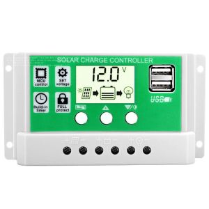 MPPT Solar Charge Controller Battery Charging Panel Dual USB Controlador De