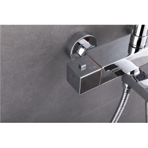 Home Hotel Deluxe Black Shower Head Faucet Set , 2-5 Shower Faucet Set