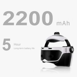 30 Minutes Head Massager Helmet White Electric Scalp Massager Helmet