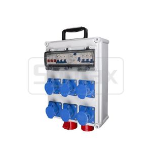 Syntax JJ17 Wall Mounted Distribution Box 32AMP Three Phase Earth Leakage