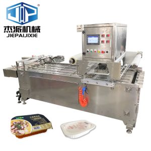 PP / Aluminum Foil Tray Packaging Automatic Sealing Machine Advanced Technology