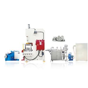 Automatic Aluminum Foil Container Punch Press Machine with Max.Material Width of