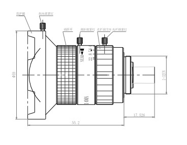 Quality Fisheye lens CCL11040MP 1" 4mm C mount Megapixel wholesale