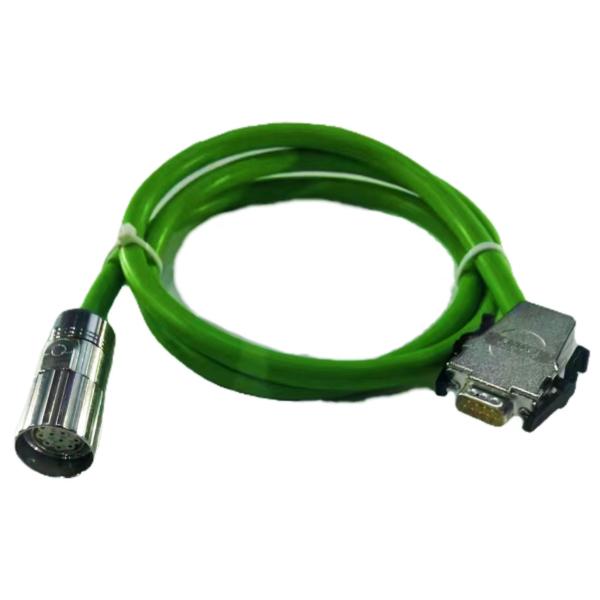 Reliable Green DB9 Insulation Industrial Wire Harness IP67 M23 Cable Wire