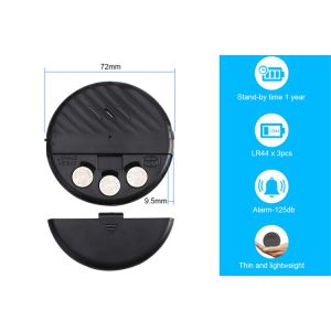 Sensitivity Adjustable Door Security Alarms Ultra Thin Round Type