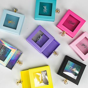 Empty Custom Eyelash Packaging Box Luxury Private Label Lamination Finished