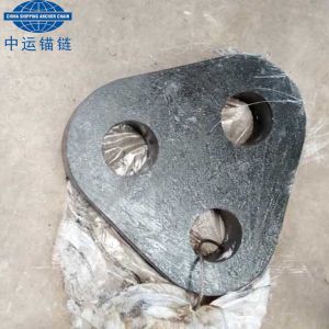 Cheap SWL 17T~600T Black Painted Mooring System Standard Triplates for sale