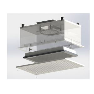 Cleanroom Professional Ceiling And Wall Laminar Flow Air Diffusers With HEPA